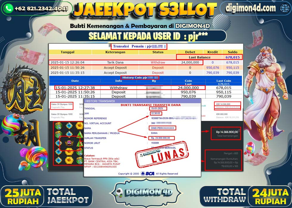 JACKPOT 15 JANUARI 2025